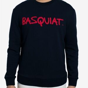 Basquiat Sean John Black Mens Sweatshirt 2XL Red Logo Crewneck Streetwear